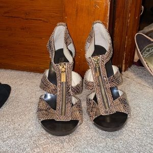 Michael Kors snakeskin heels